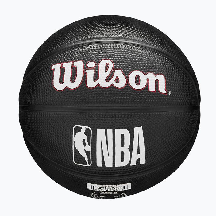 Piłka do koszykówki dziecięca Wilson NBA Team Tribute Mini Chicago Bulls black rozmiar 3 6