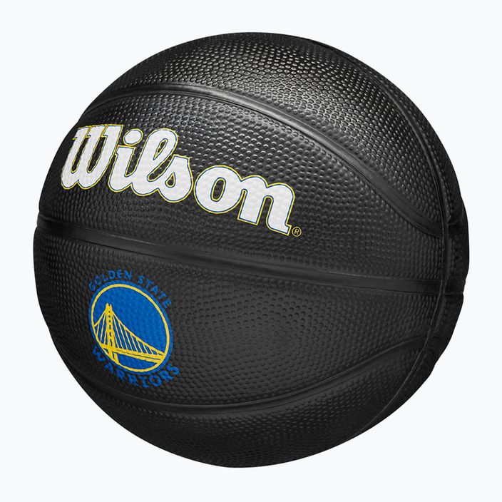 Piłka do koszykówki dziecięca Wilson NBA Team Tribute Mini Golden State Warriors black rozmiar 3 3