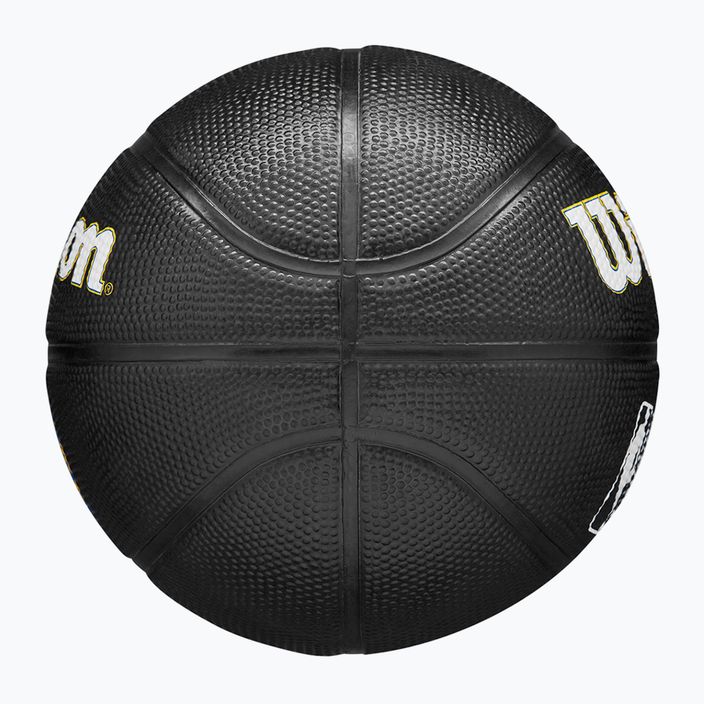 Piłka do koszykówki dziecięca Wilson NBA Team Tribute Mini Golden State Warriors black rozmiar 3 4