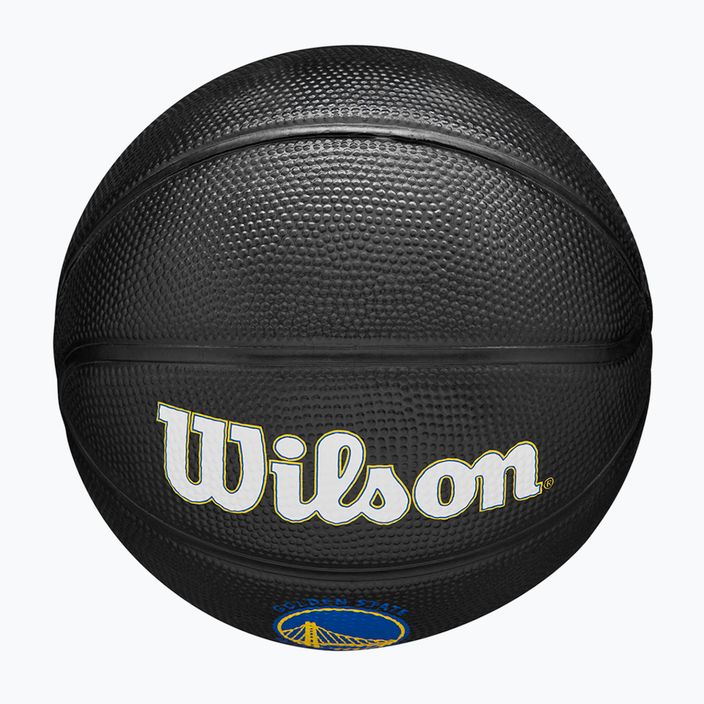 Piłka do koszykówki dziecięca Wilson NBA Team Tribute Mini Golden State Warriors black rozmiar 3 5