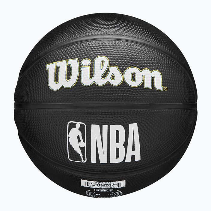 Piłka do koszykówki dziecięca Wilson NBA Team Tribute Mini Golden State Warriors black rozmiar 3 6