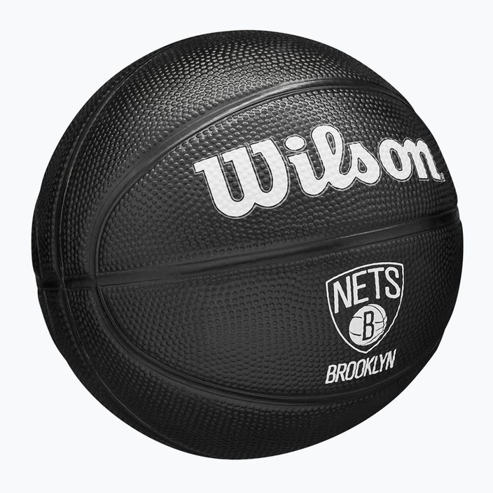 Piłka do koszykówki dziecięca Wilson NBA Team Tribute Mini Brooklyn Nets black rozmiar 3 2