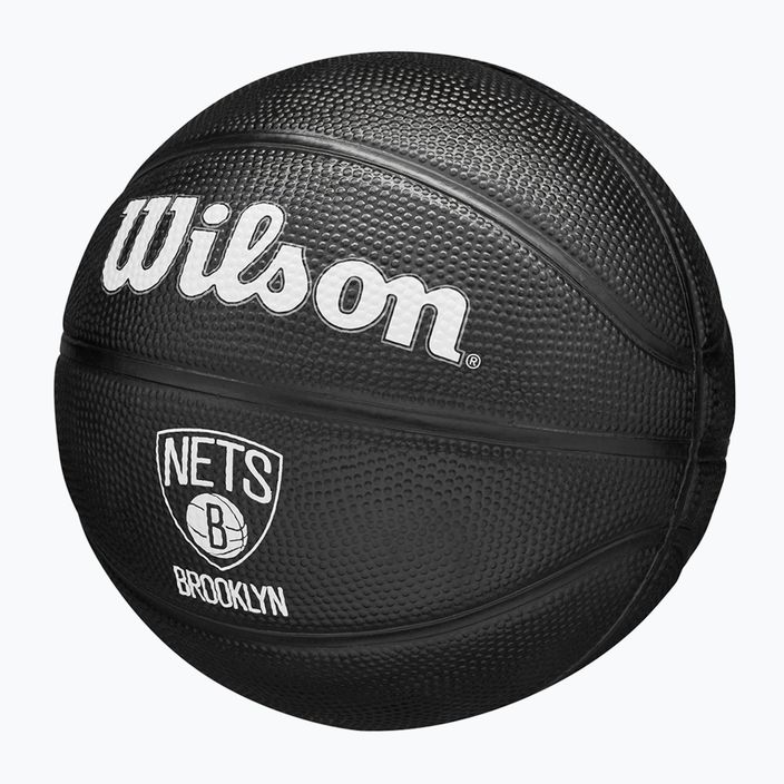 Piłka do koszykówki dziecięca Wilson NBA Team Tribute Mini Brooklyn Nets black rozmiar 3 3