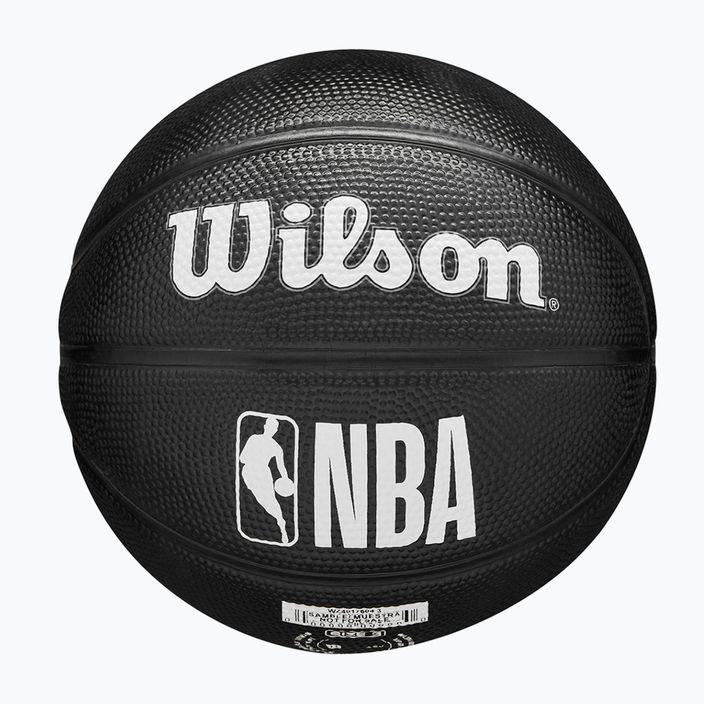 Piłka do koszykówki dziecięca Wilson NBA Team Tribute Mini Brooklyn Nets black rozmiar 3 6