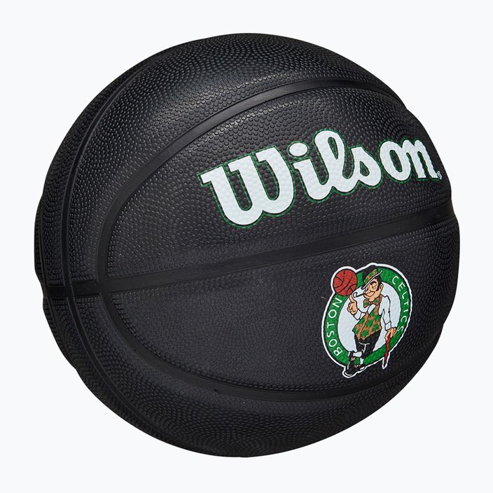 Piłka do koszykówki dziecięca Wilson NBA Team Tribute Mini Boston Celtics black rozmiar 3 2