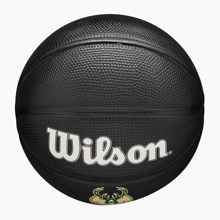 Piłka do koszykówki dziecięca Wilson NBA Team Tribute Mini Milwaukee Bucks black rozmiar 3 5