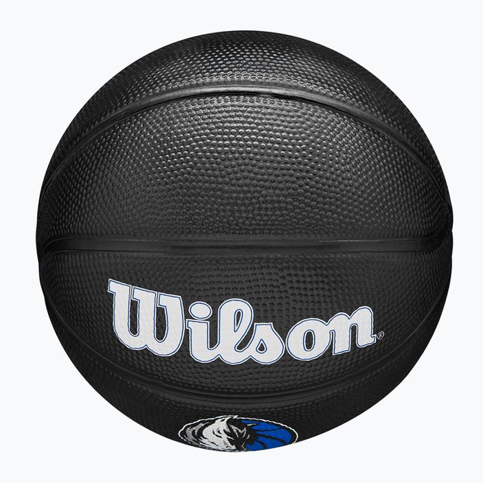 Piłka do koszykówki dziecięca Wilson NBA Team Tribute Mini Dallas Mavericks black rozmiar 3 5