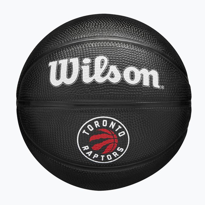 Piłka do koszykówki dziecięca Wilson NBA Team Tribute Mini Toronto Raptors black rozmiar 3