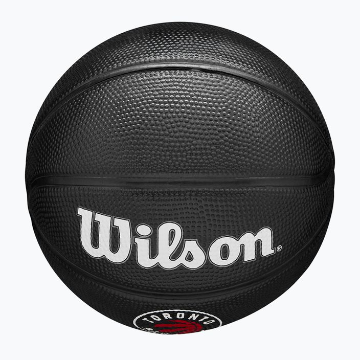 Piłka do koszykówki dziecięca Wilson NBA Team Tribute Mini Toronto Raptors black rozmiar 3 5