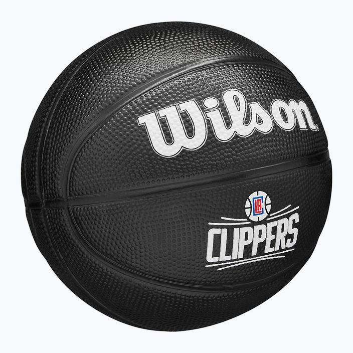 Piłka do koszykówki dziecięca Wilson NBA Team Tribute Mini Los Angeles Clippers black rozmiar 3 2