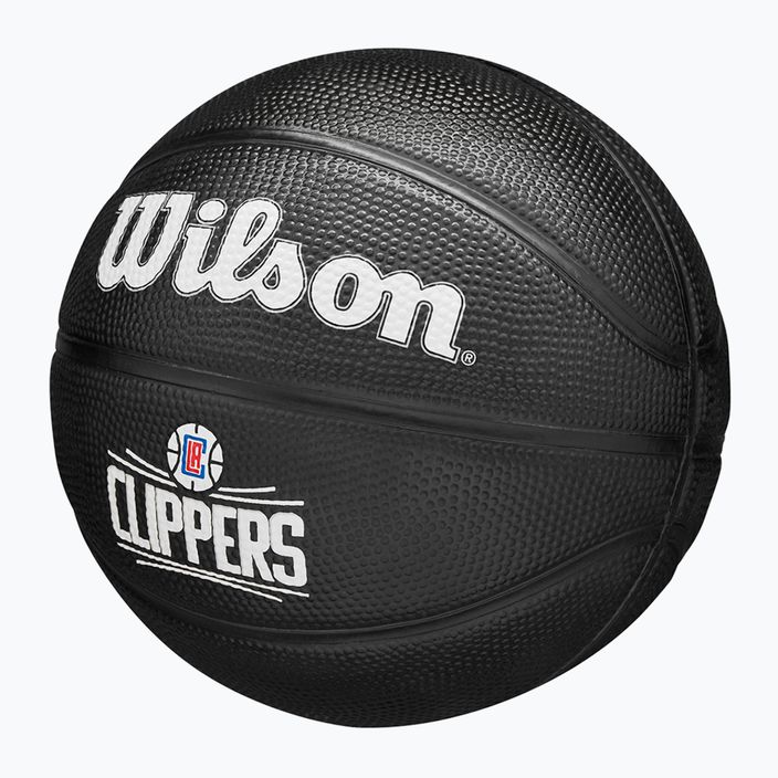Piłka do koszykówki dziecięca Wilson NBA Team Tribute Mini Los Angeles Clippers black rozmiar 3 3