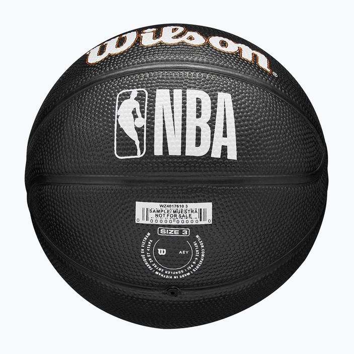 Piłka do koszykówki dziecięca Wilson NBA Team Tribute Mini New York Knicks black rozmiar 3 6