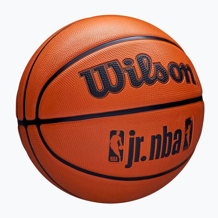 Piłka do koszykówki dziecięca Wilson NBA JR Drv Fam Logo brown rozmiar 6 2