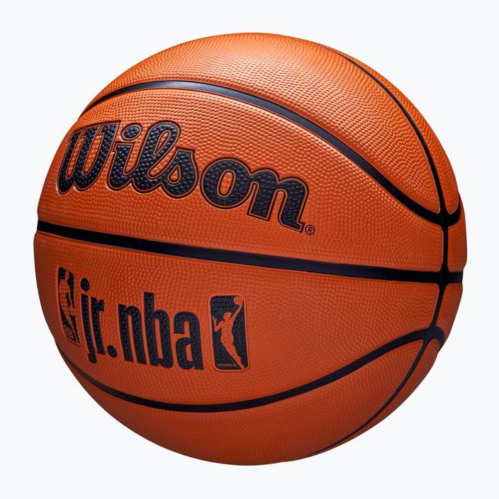 Piłka do koszykówki dziecięca Wilson NBA JR Drv Fam Logo brown rozmiar 6 3