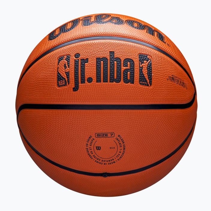Piłka do koszykówki dziecięca Wilson NBA JR Drv Fam Logo brown rozmiar 6 5