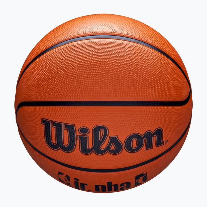 Piłka do koszykówki dziecięca Wilson NBA JR Drv Fam Logo brown rozmiar 4 4