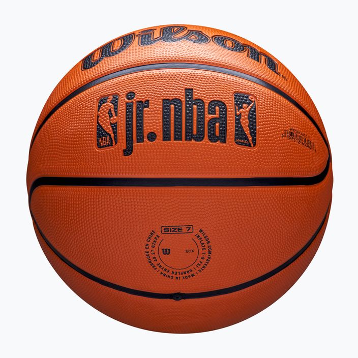 Piłka do koszykówki dziecięca Wilson NBA JR Drv Fam Logo brown rozmiar 4 5