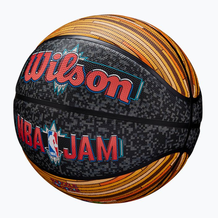 Piłka do koszykówki Wilson NBA Jam Outdoor black/gold rozmiar 7 3