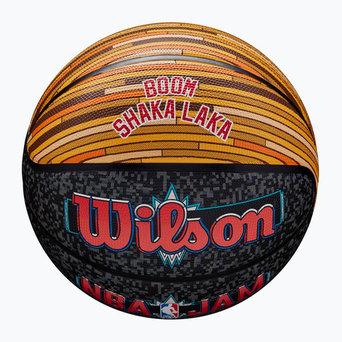 Piłka do koszykówki Wilson NBA Jam Outdoor black/gold rozmiar 7 4