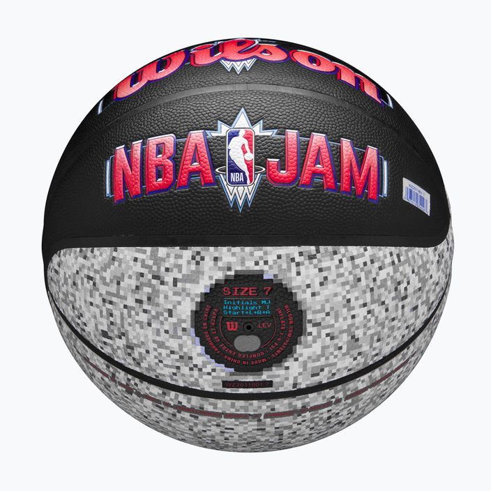Piłka do koszykówki Wilson NBA Jam Indoor Outdoor black/grey rozmiar 7 5