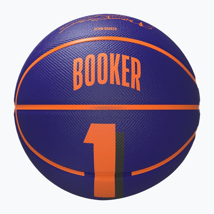 Piłka do koszykówki dziecięca Wilson NBA Player Icon Mini Booker navy rozmiar 3