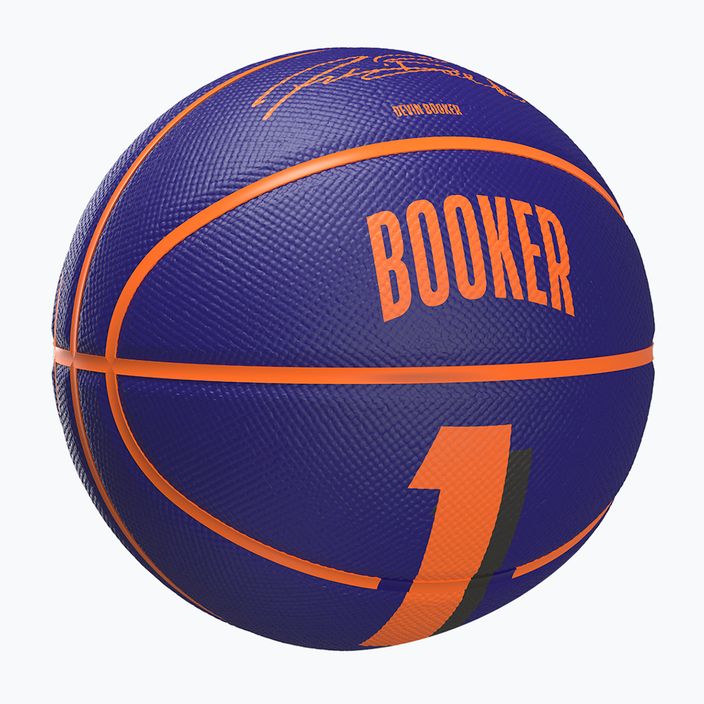 Piłka do koszykówki dziecięca Wilson NBA Player Icon Mini Booker navy rozmiar 3 2