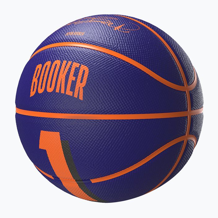 Piłka do koszykówki dziecięca Wilson NBA Player Icon Mini Booker navy rozmiar 3 3