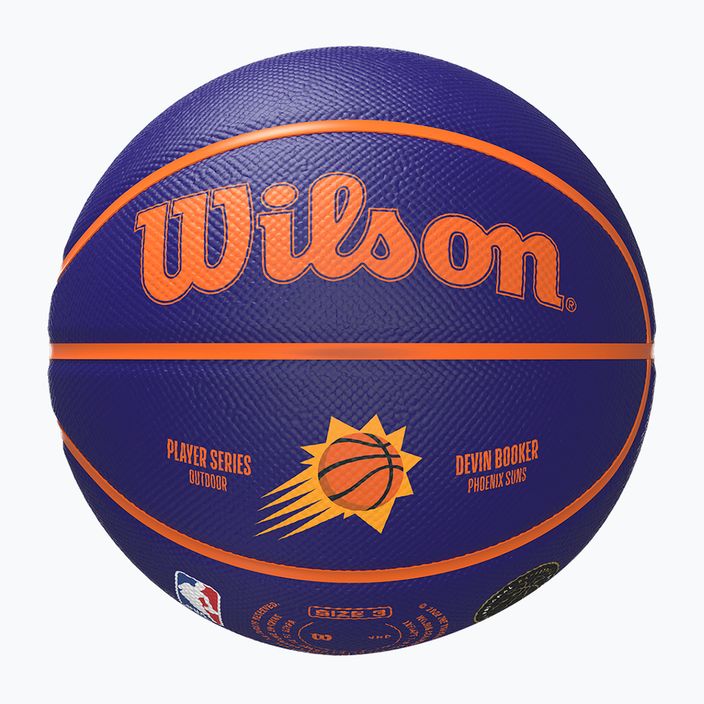 Piłka do koszykówki dziecięca Wilson NBA Player Icon Mini Booker navy rozmiar 3 5