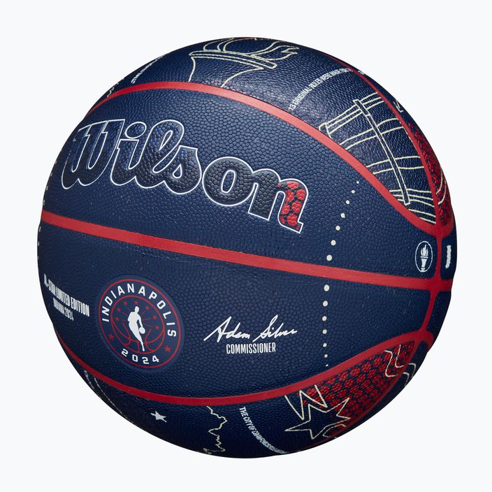 Piłka do koszykówki Wilson 2024 NBA All Star Collector rozmiar 7 3