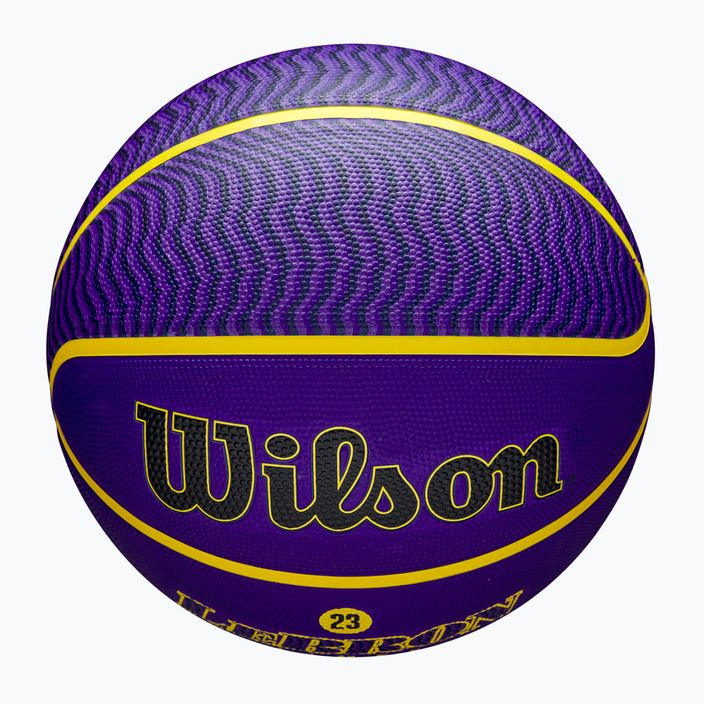 Piłka do koszykówki Wilson NBA Player Icon Outdoor Lebron blue rozmiar 7 4