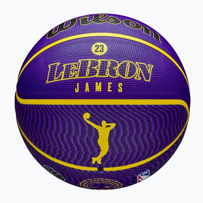 Piłka do koszykówki Wilson NBA Player Icon Outdoor Lebron blue rozmiar 7 7
