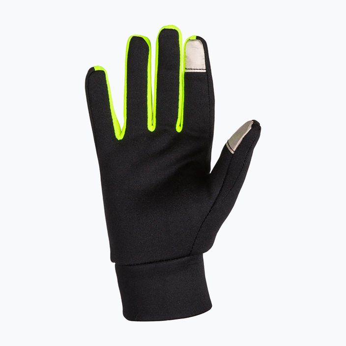 Rękawiczki do biegania Joma Tactile Running black/green fluor 6