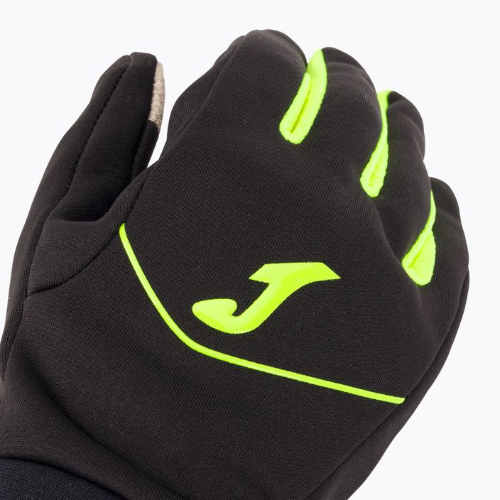 Rękawiczki do biegania Joma Tactile Running black/green fluor 4