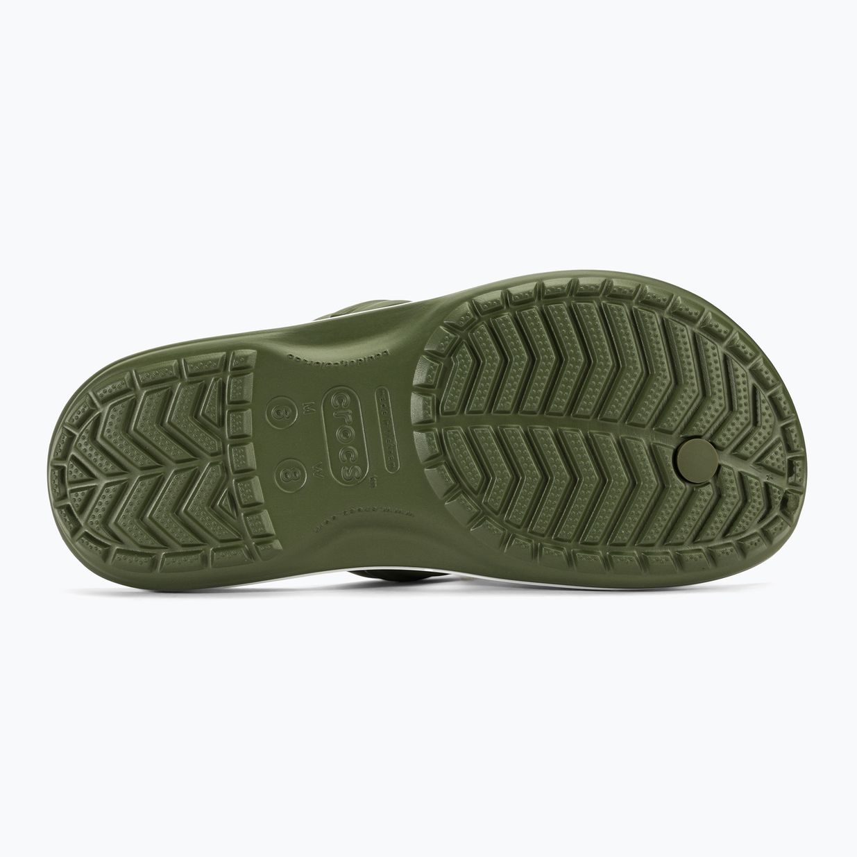 Japonki Crocs Crocband Flip army green/white 5