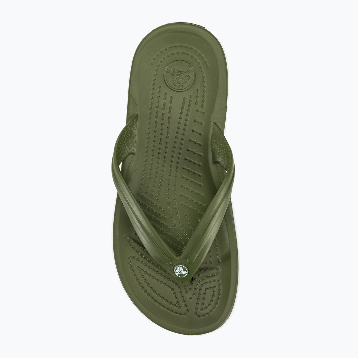 Japonki Crocs Crocband Flip army green/white 6