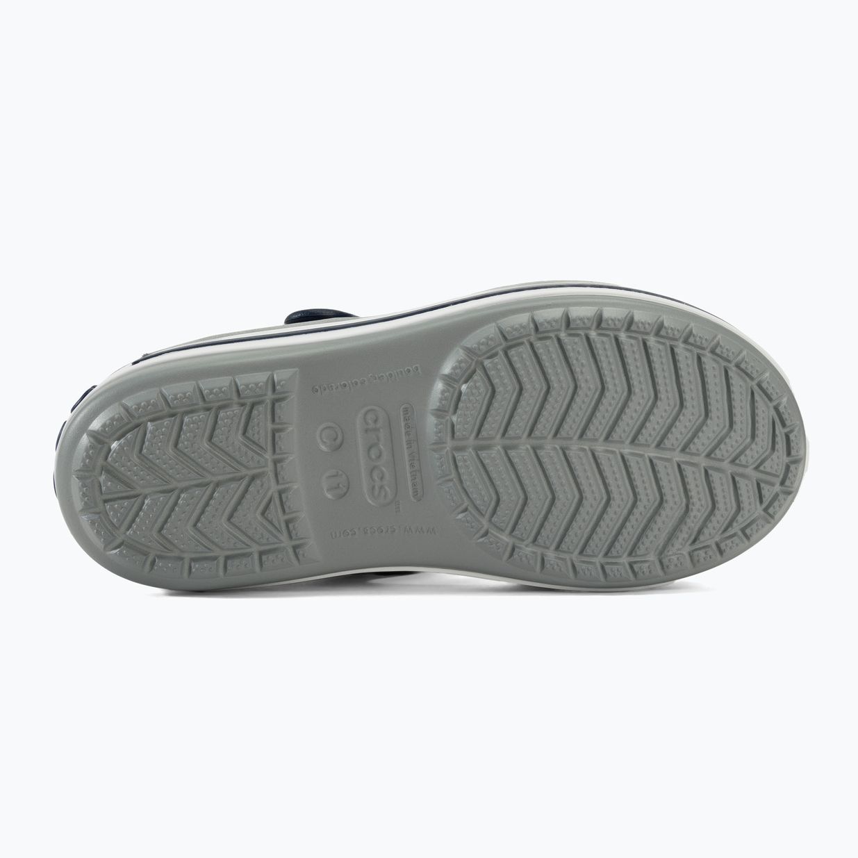 Sandały dziecięce Crocs Crocband Sandal Kids light grey/navy 4