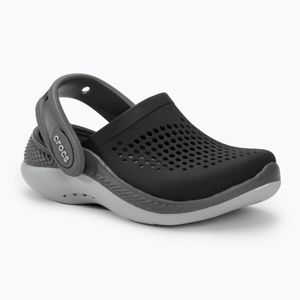 Klapki dziecięce Crocs LiteRide 360 black/slate grey 2