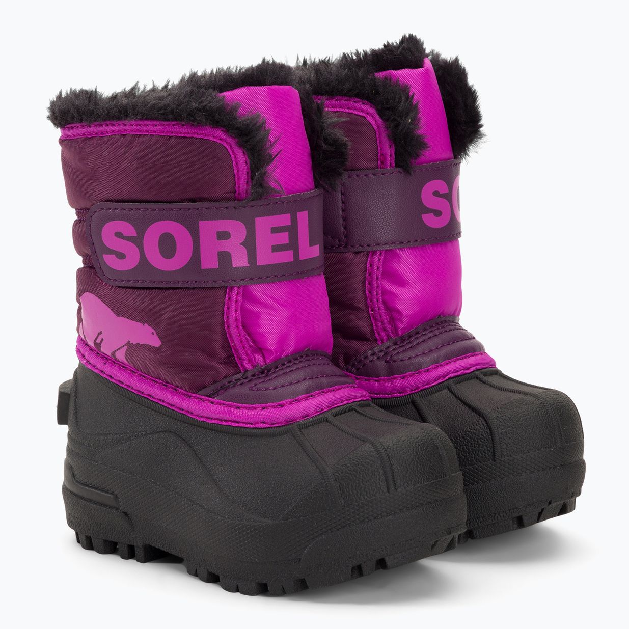 Śniegowce dziecięce Sorel Snow Commander purple dahlia/groovy pink 4