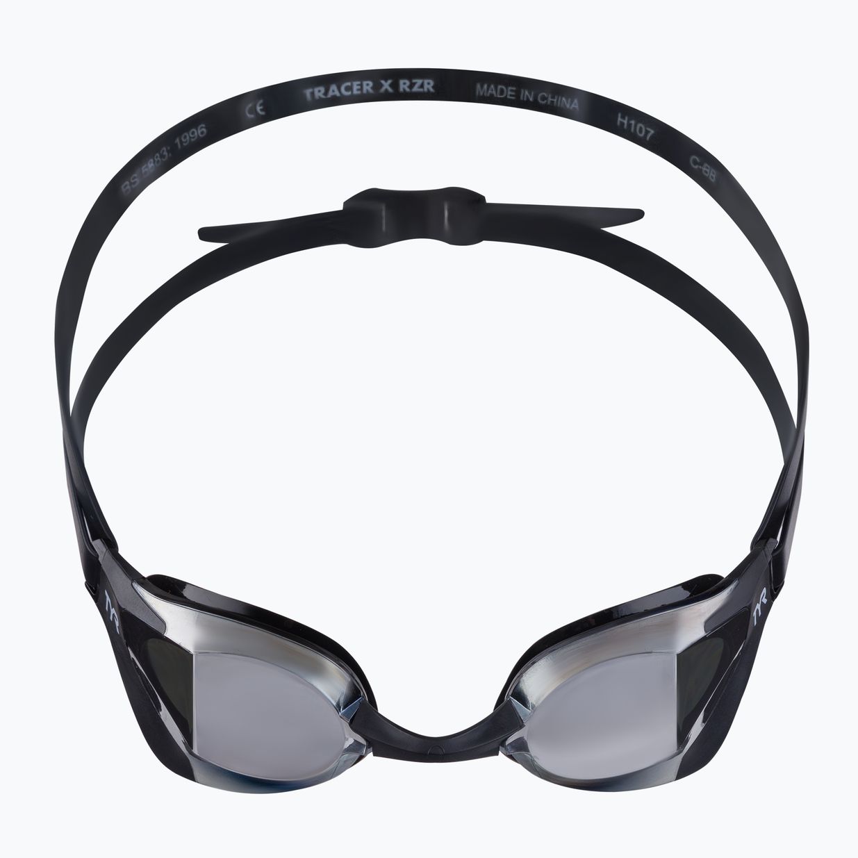 Okulary do pływania TYR Tracer-X RZR Mirrored Racing silver/black 2