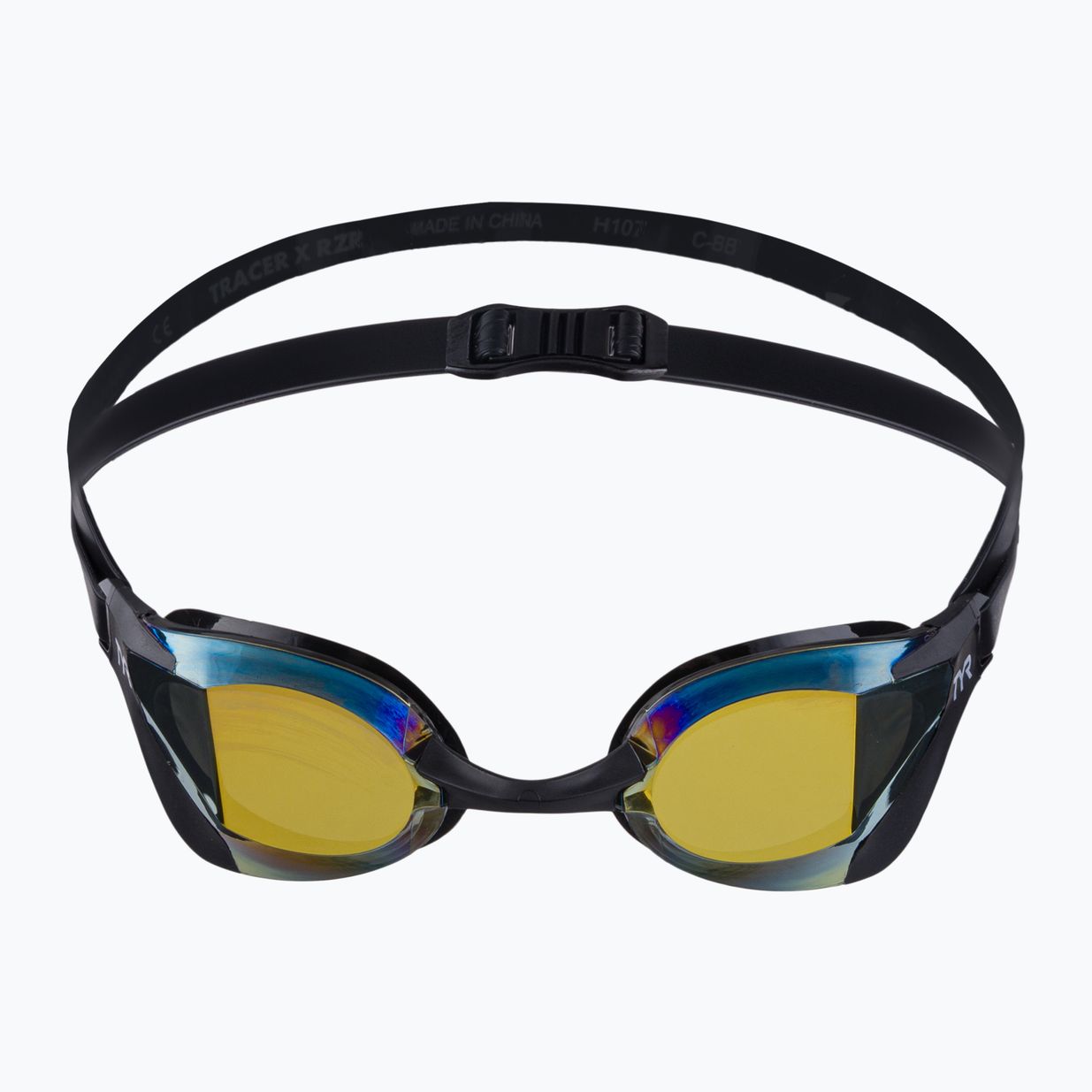 Okulary do pływania TYR Tracer-X RZR Mirrored Racing gold/black 2