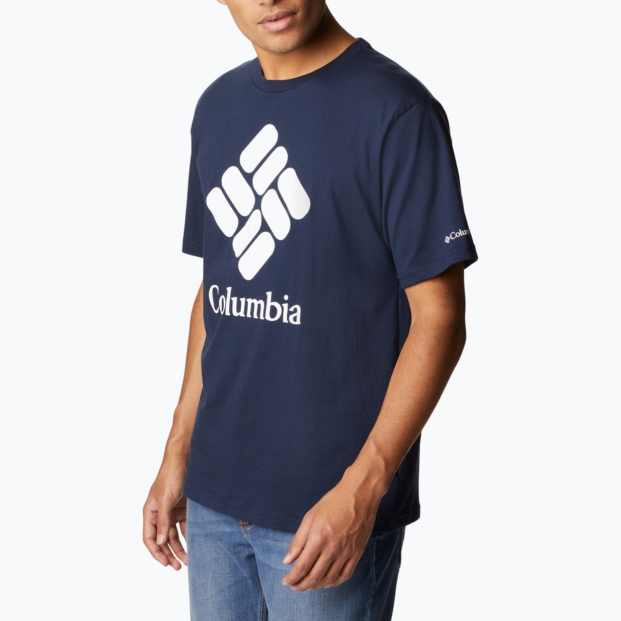 Koszulka trekkingowa męska Columbia CSC Basic Logo collegiate navy/csc stacked logo 4