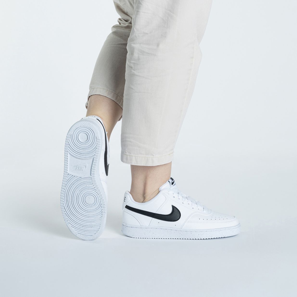 Buty damskie Nike Court Vision Low Next Nature white/black 2