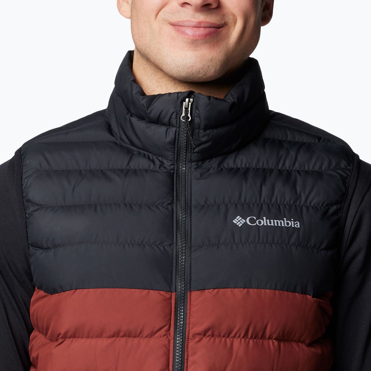 Bezrękawnik męski Columbia Powder Lite II spice / black 5