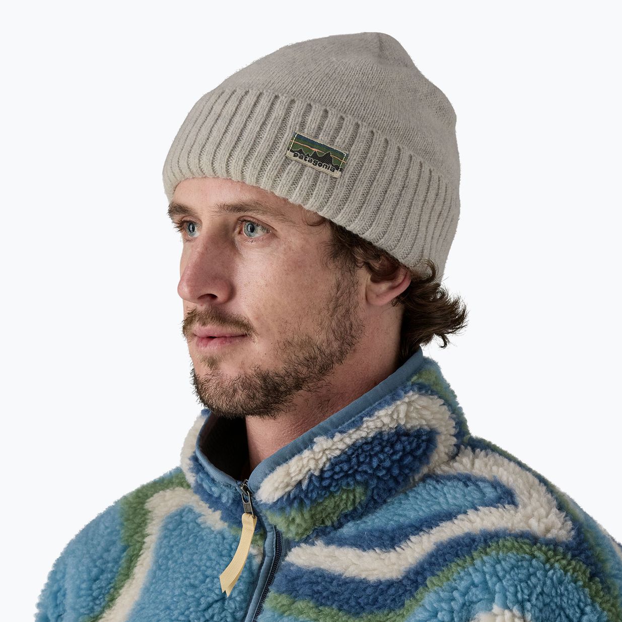 Czapka zimowa Patagonia Brodeo Beanie og legacy label/crisp grey 2