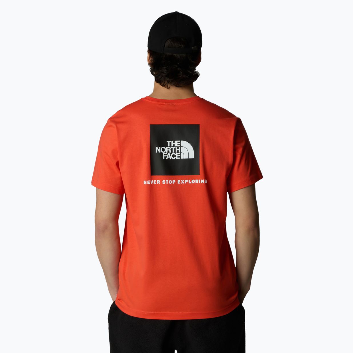 Koszulka męska The North Face Box Nse crimson orange/black 3