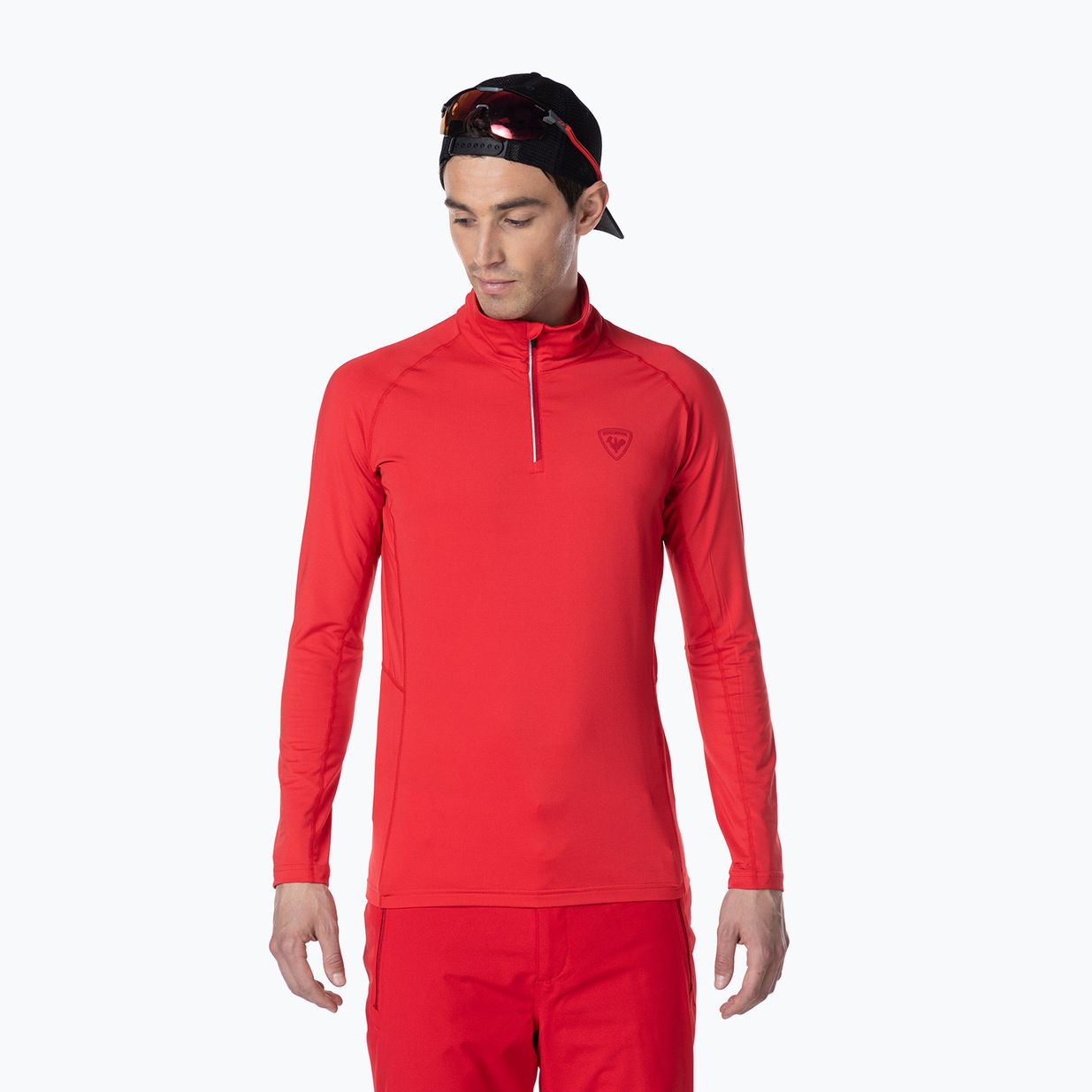 Longsleeve termoaktywny męski Rossignol Classique 1/2 Zip sports red