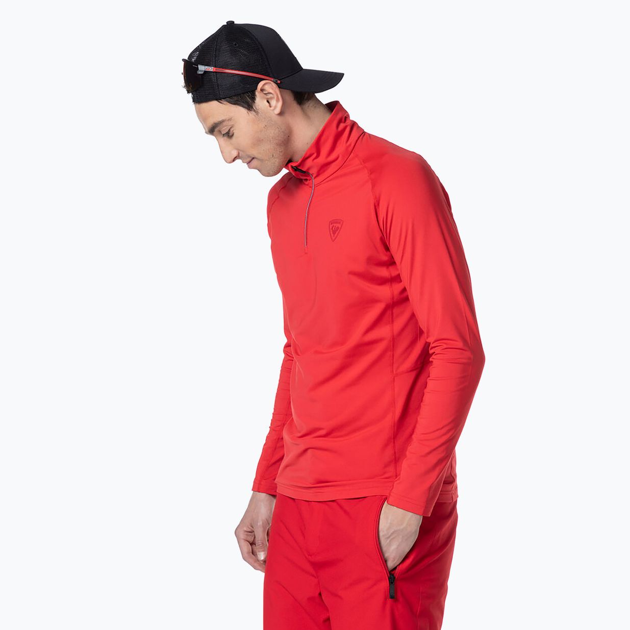 Longsleeve termoaktywny męski Rossignol Classique 1/2 Zip sports red 4