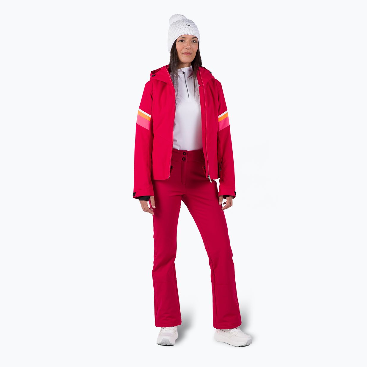 Spodnie narciarskie damskie Rossignol Ski Softshell ruby red 2