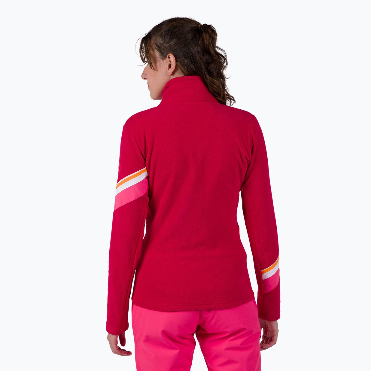 Bluza damska Rossignol Strawpile Fleece Fz ruby red 3