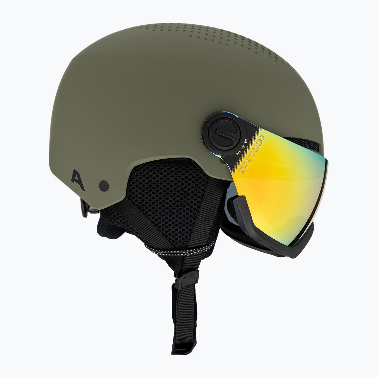 Kask narciarski Alpina Arber Visor Q-Lite olive matt 4